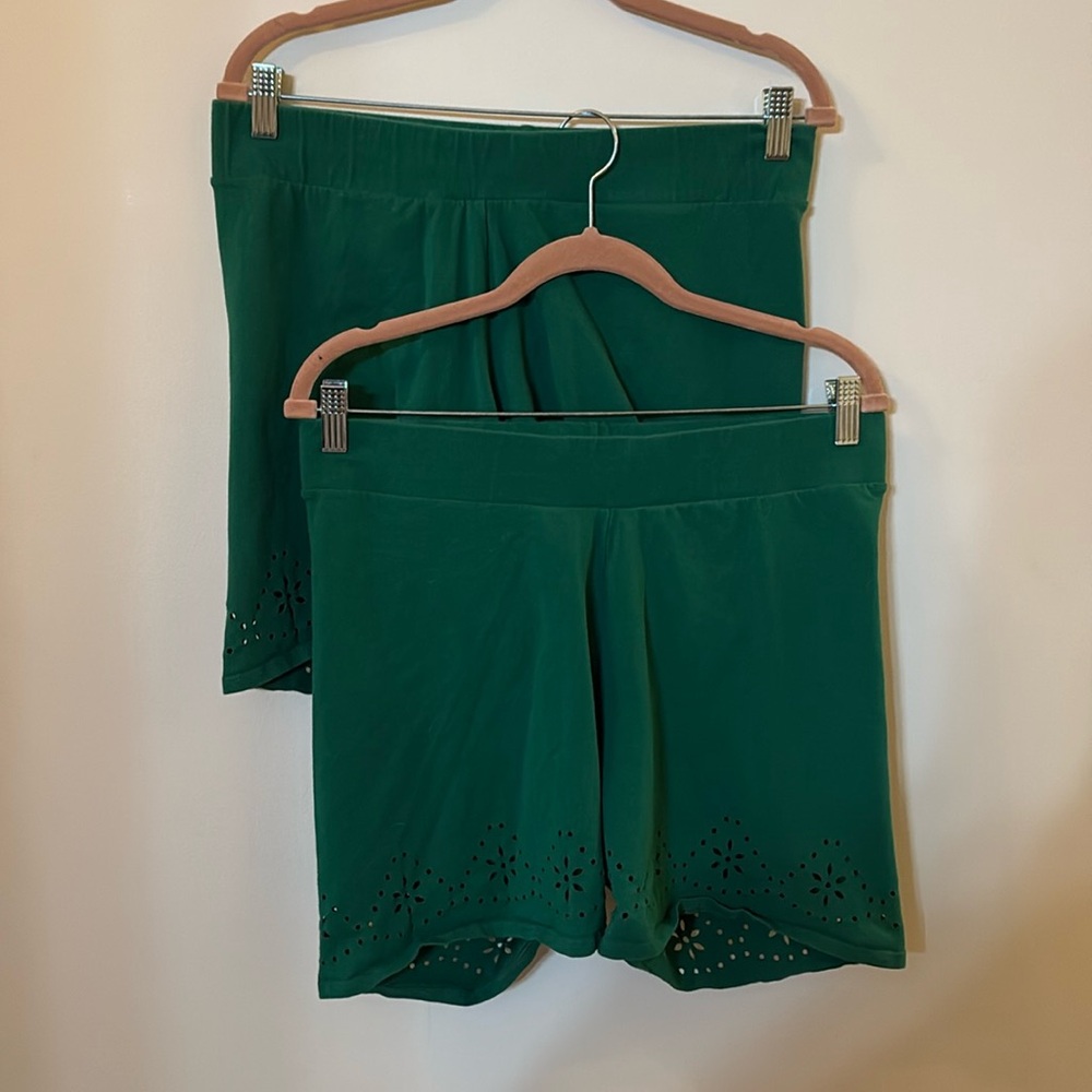 Lot of 2 Torrid Biker Shorts With Eyelet Detailing